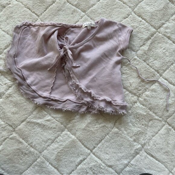 Luna Luna Copenhagen | Lavender Kimono Ruffle Top & Capris Set | Size 36 Months - Picture 5 of 12